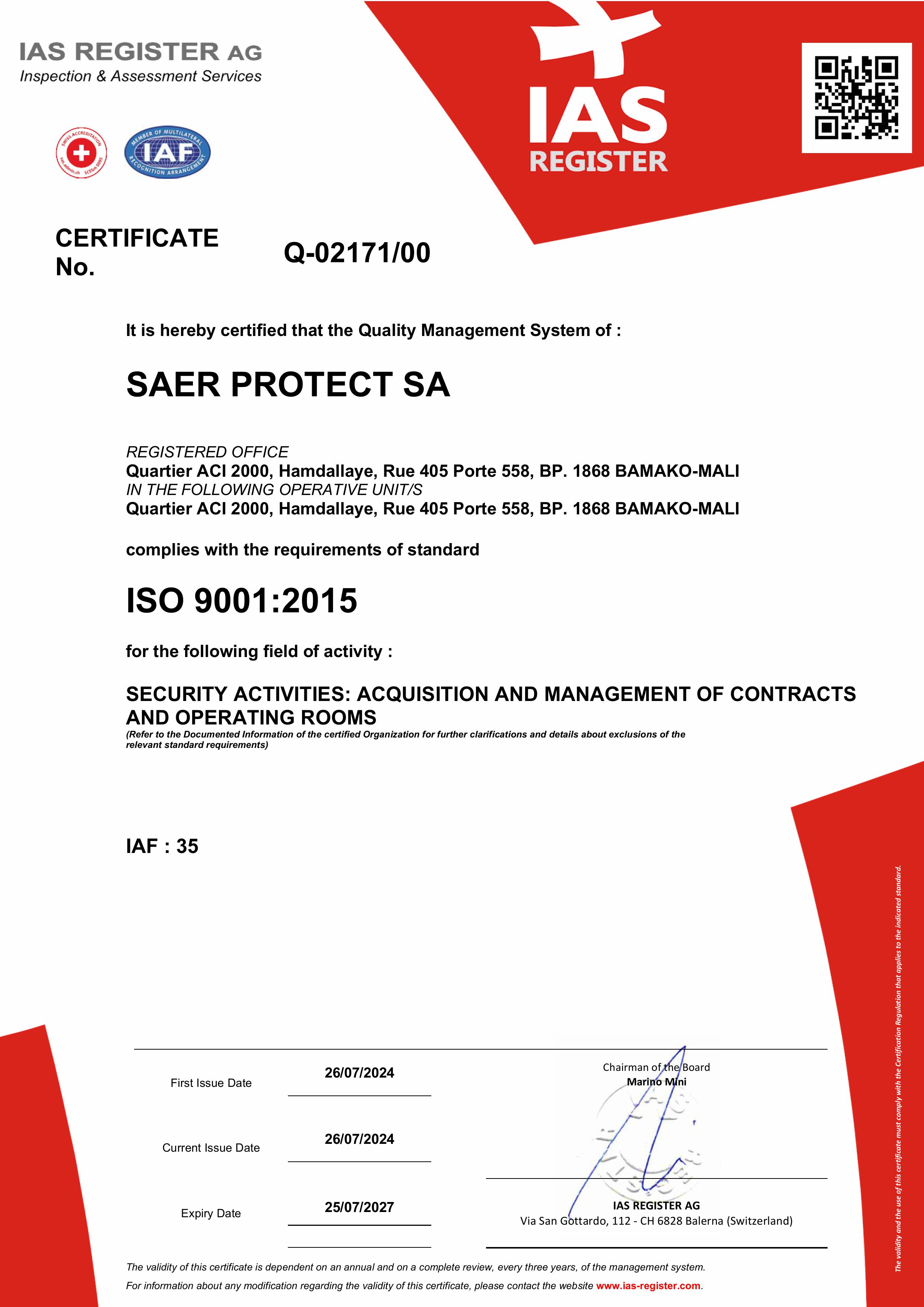 ISO 9001:2015
